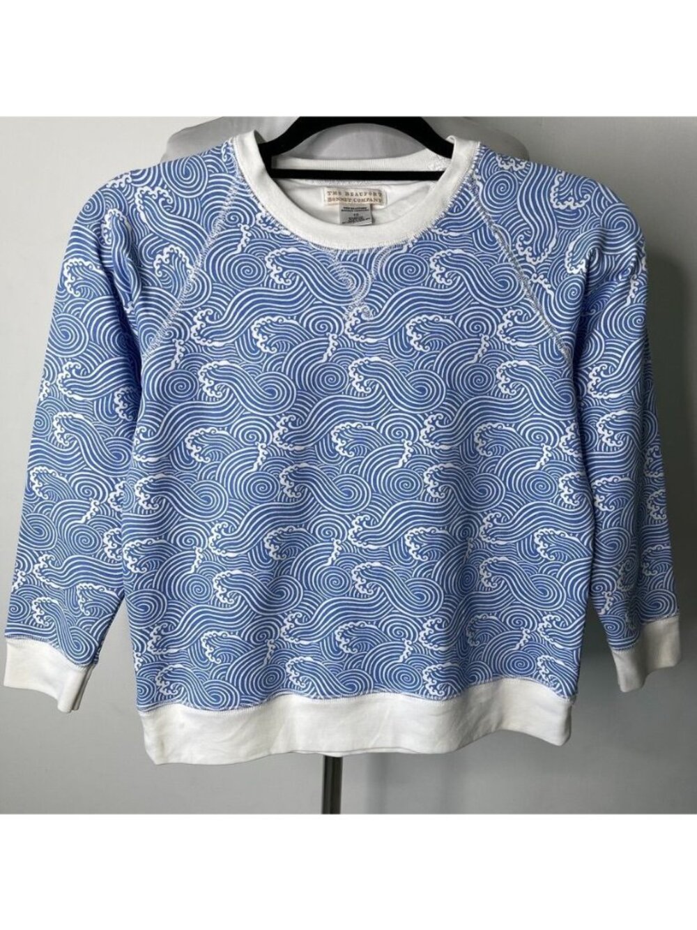 The Beaufort Bonnet Company Cassidy Crewneck Sweatshirt Wilmington Waves Size 10